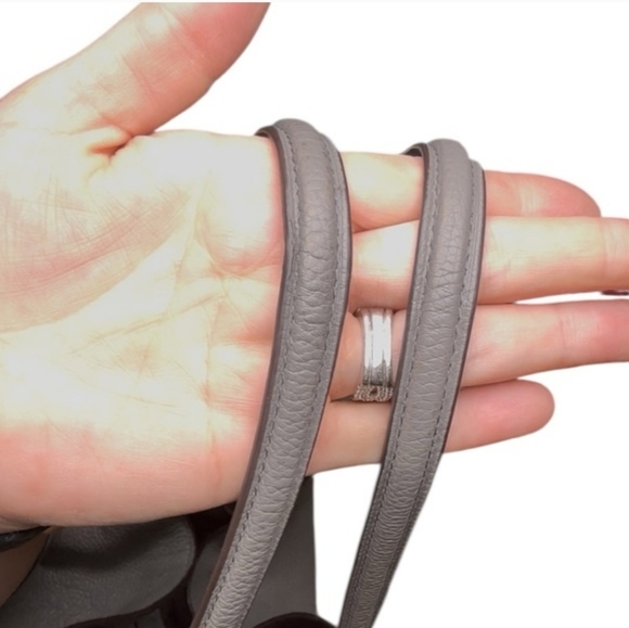 Coach Edie 31 Prairie Rivets Turnlock Bag In Gray Leather Gunmetal Hardware - Picture 10 of 12